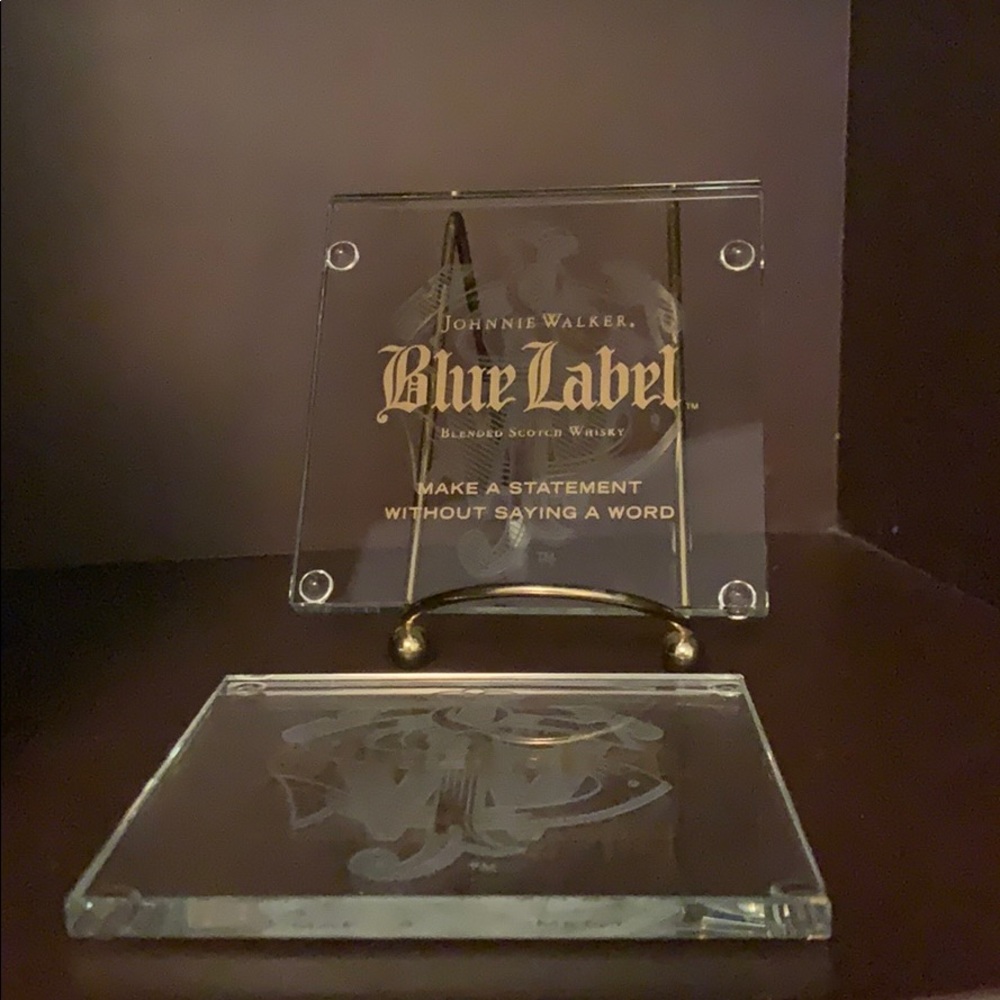 Glass Coasters - Johnny Walker Blue Label